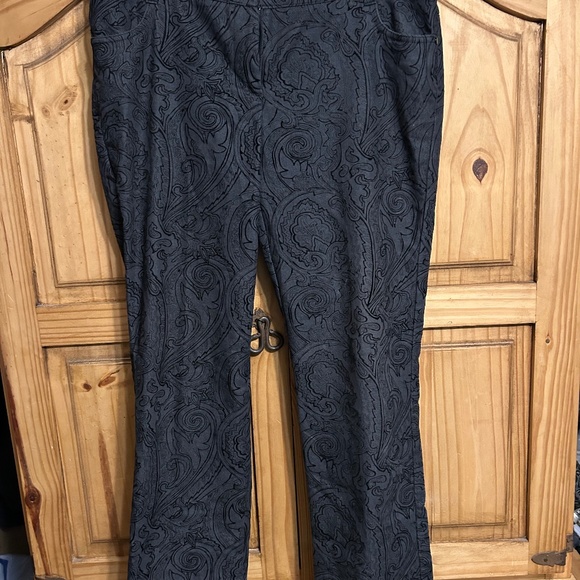 Attire pants with velvet design throughout pants - Picture 1 of 5